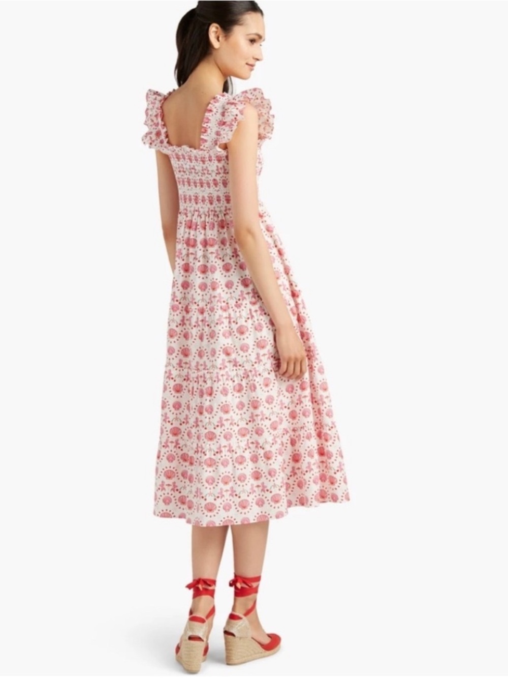 Hill House Ellie Nap Dress Mermaid Print Size XS - Picture 2 of 13